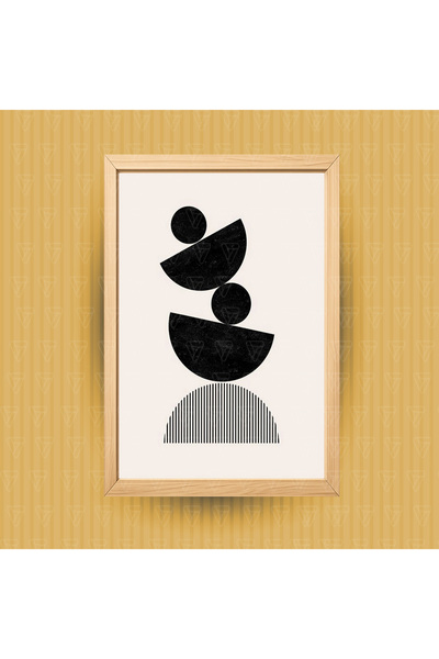 BiveSa Tasarım 317 - Çerçeve Görünümlü Modern Salon ve Ofis İçin Dekoratif Du...