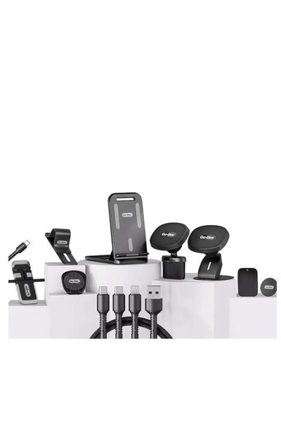 Generic 9-in-1 Ultimate Car Kit: Magnetic Phone Mounts, 3-in-1 Charging Cable...