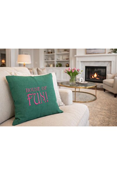 NO BRAND Embroidered Throw Pillow Pillow Case