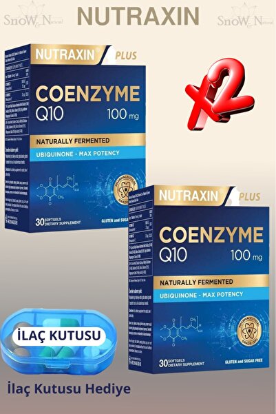 Nutraxin Koenzim Q-10 (Ubikinon) 100mg 30 Softgel + Hap Kutusu Hediye