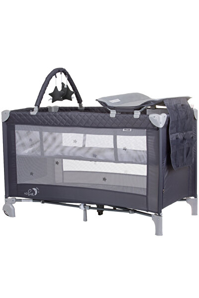 Chipolino Luna granite folding crib with changing mat