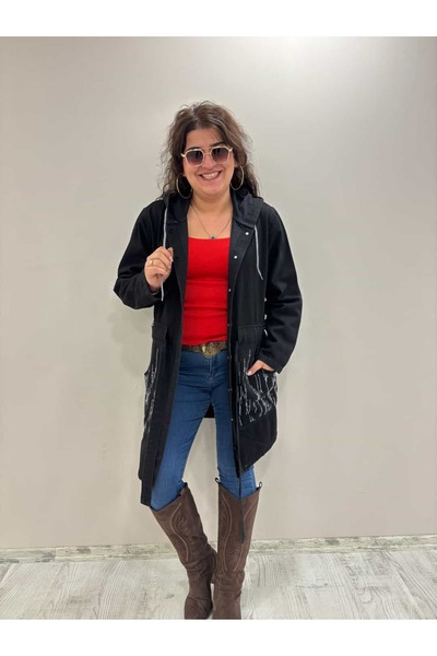 egomoda Bel Körüklü Kot Trençkot