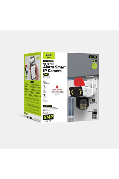 Al-NET Teknoloji Al-NET Wi-Fi, PTZ Hareket Algılı Alarmlı 6mp Full HD, Çift L...