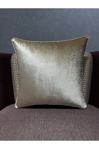 Fabricland Exclusive Ithal Atlas Vizon Renk Kırlent Kılıfı 43x43 cm