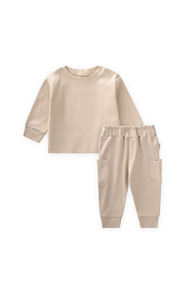 Cigit Baby Set 0-3 Years Beige
