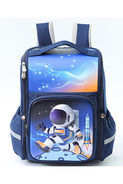 PlayNation Play Nation Space Theme School Backpack, Spacious, Adjustable Stra...