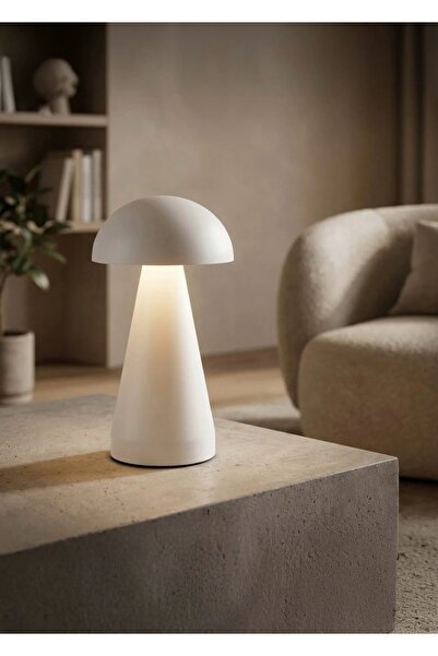 CEZVE HOME Dokunmatik Şarjlı 3 Kademeli Işıklı Gece Lambası USB Girişli Beyaz...