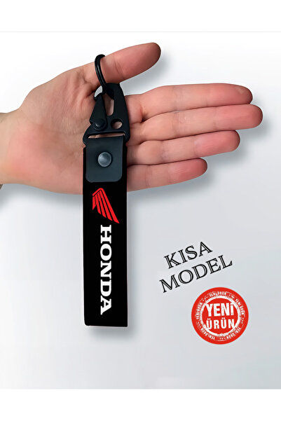 NIFF HONDA Siyah KISA MODEL 15 cm. MOTOSİKLET OTOMOBİL ANAHTARLIĞI SİYAH HEDİ...