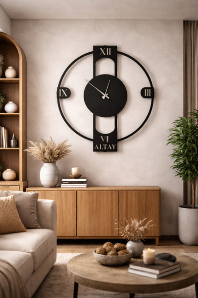 Namsan Lazer Kesim Metal Duvar Saati