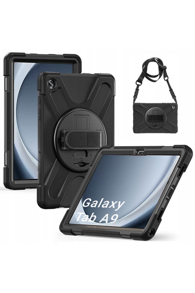 Other Husă Armor cu mâner și curea pentru Samsung Galaxy Tab A9 8.7 (negru)