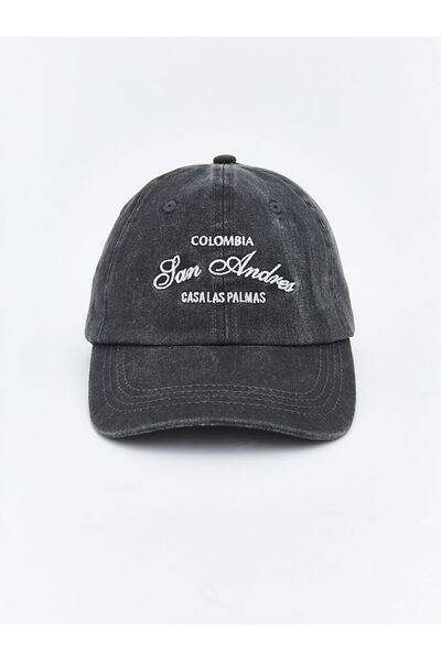 LC Waikiki Ανδρικό καπέλο με κεντητό κείμενο από ανθρακί