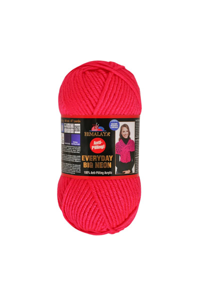 Himalaya Everyday Big Neon Anti Pilling Hand Knitting Yarn 100 Gr 80 Mt Thick...