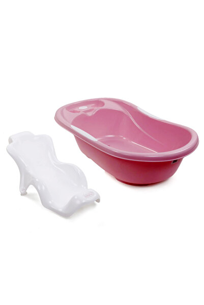 Babyhug Joy Bath Tub with Bath Sling, Drain Plug, Anti-slip Base, Portable, 0...