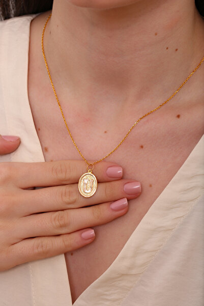 Altınkesesi 8 Ayar Altın Pres Harf Kolye Ucu