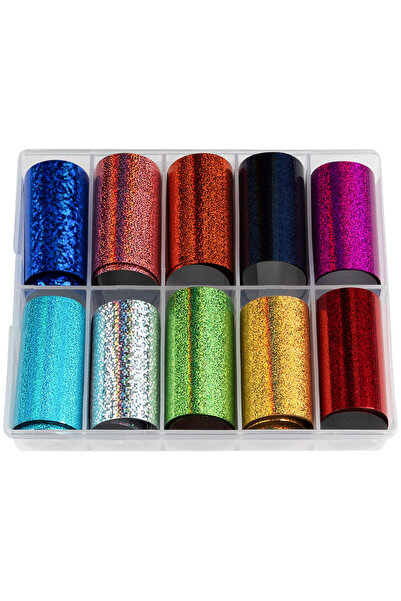 LUXORISE Set folie transfer Pixel Impact, 10 buc.
