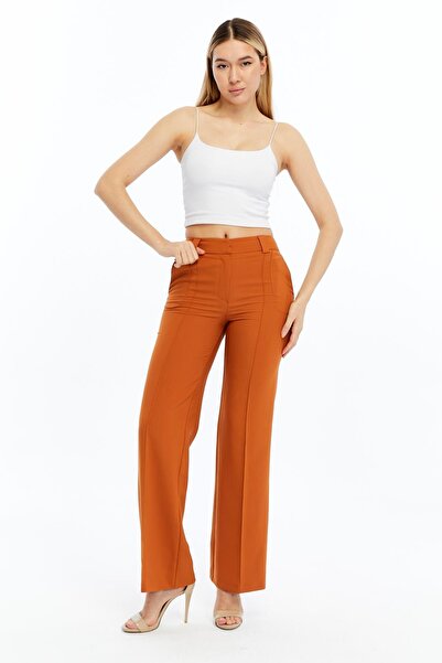 Select Moda Women's Front-Seamed Fabric Trousers
