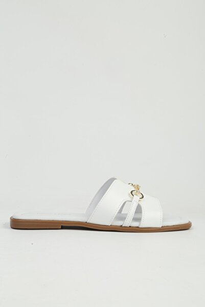 Pierre Cardin Kadın Beyaz Terlik PC-55740