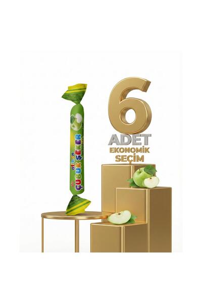 Afia Afibon Elmalı Çubuk Şeker 6x6,7 Gr