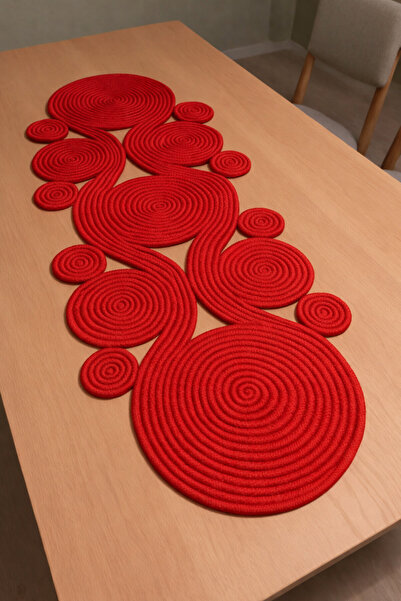 MaVaux Ahenk Jute Wicker Look Runner 40X110, Special Design Table Cloth, Jute...