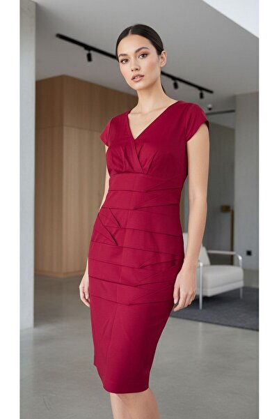 Gönülden Tasarım Pleated Women's Dress Size 38