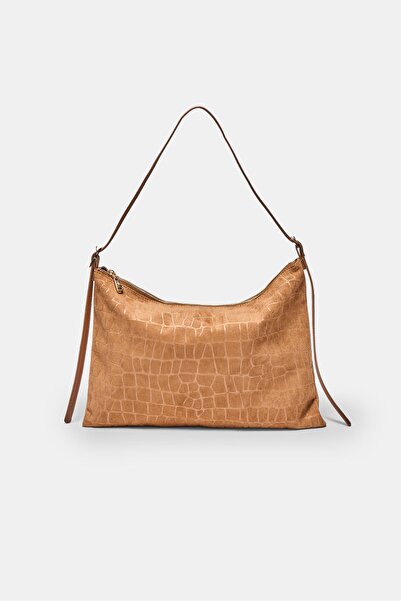 Stradivarius Yumuşak dokunuşlu mini fermuarlı omuz çantası