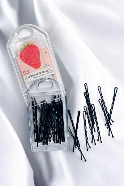 PETEK AKSESUAR علبة تحتوي على 30 قطعة من مشابك الأسلاك السوداء