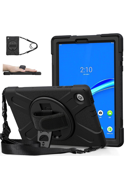 Other Husă Armor cu curea pentru Lenovo Tab M10 TB-X306X/X306F (negru)