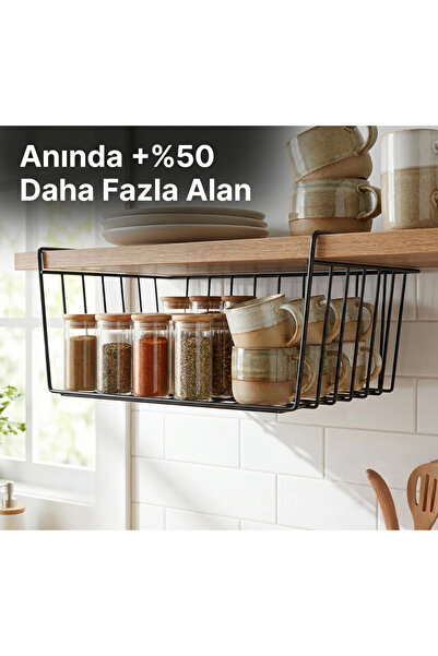 Le Paon Askılı Raf Altı Sepet Düzenleyici - Mutfak ve Dolap İçi Yer Kazandıra...