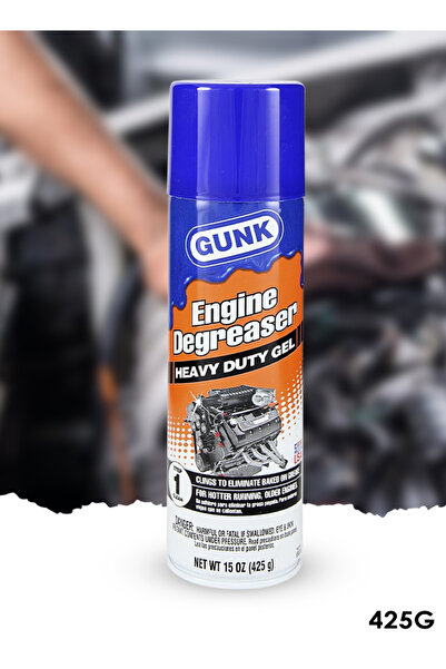 Gunk بخاخ جل مزيل لشحوم المحرك شديد الفعالية 425 غرام، يزيل الشحوم والزيوت وا...