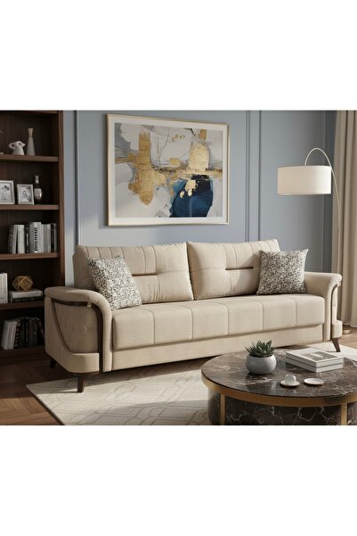 Carmen Mobilya Yataklı Bazalı Deren Koltuk Üçlüsü