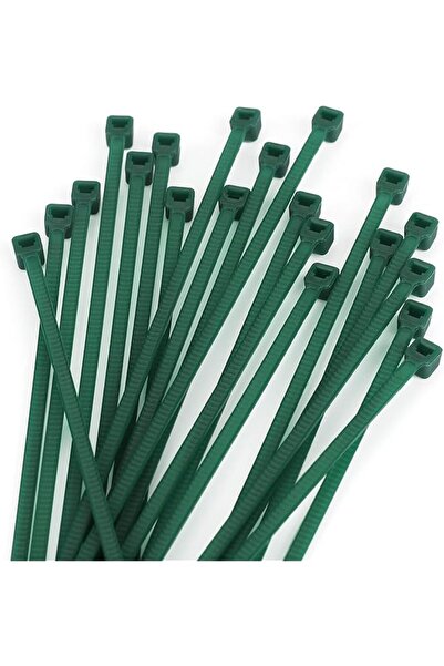 The Bros أربطة كابلات خضراء 6 بوصة 3 مم، أربطة كابلات نايلون خضراء داكنة للحد...