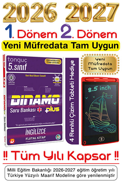 Tonguç Yayınları 5. Sınıf 1. ve 2. Dönem İngilizce Dinamo Soru Bankası, Video...