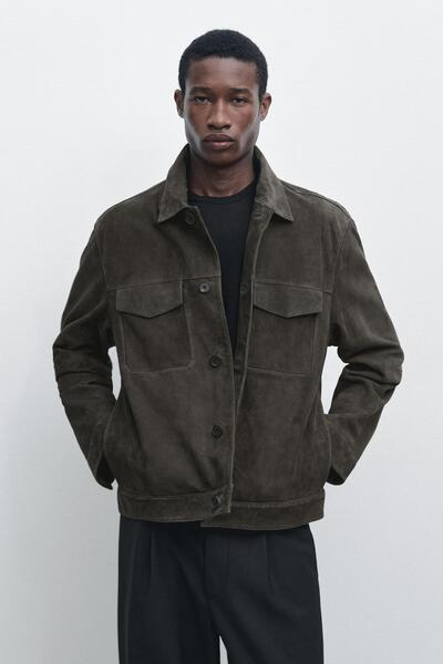 Massimo Dutti Cepli süet deri ceket