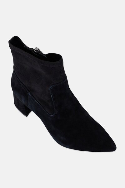 Geox Women D Bigliana Zipper Closure Ankle Boots, Black