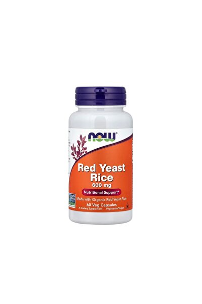 Now Foods Red Yeast Rice 600mg 60 capsule vegetale -