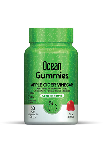 Orzax OCEAN GUMMİES CİDER VİNEGAR 60 ÇİĞNEME FORM