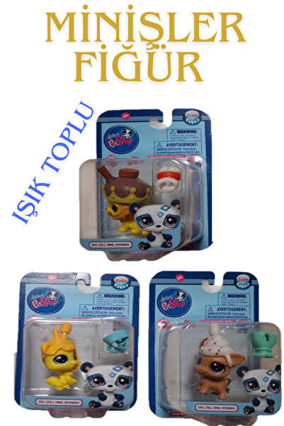Pofika Littlest Petshop Minişler Fiğür Oyuncak+Işık Topu 1 adet Gönderilmekte...