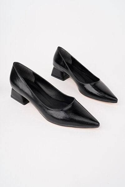 MARSHETTA Vera Night Black Pointed Toe Women's Ballerina Casual Shoes, 3 cm H...