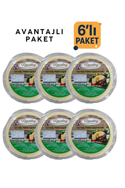 REŞATBEY BS Kars Taze Kaşar Peyniri 500 Gr 6’lı