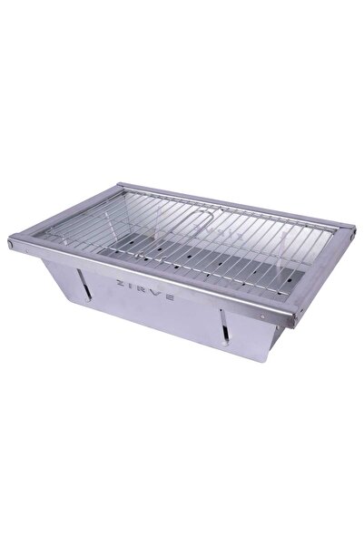 Zirve PRATİK PORTATİF KATLANABİLİR MANGAL-GALVANİZ KALIN SAC -PİKNİK BARBEKÜ (30*45)