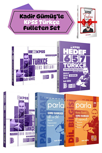 Panem Yayınları Benim Hocam Yayınları 2026 KPSS Kadir Gümüş Türkçe Full Set(V...