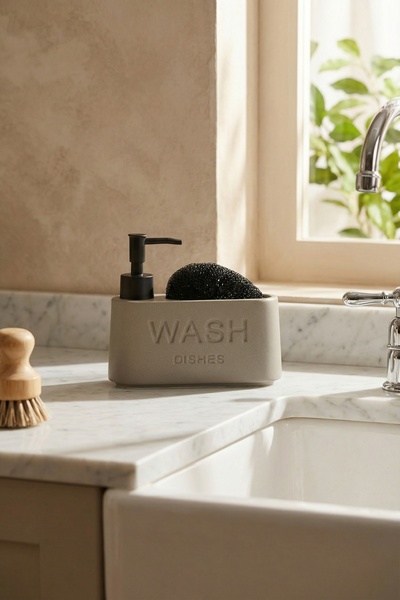 ACAR موزع الصابون السائل روري مع حاوية إسفنجية - 430 مل