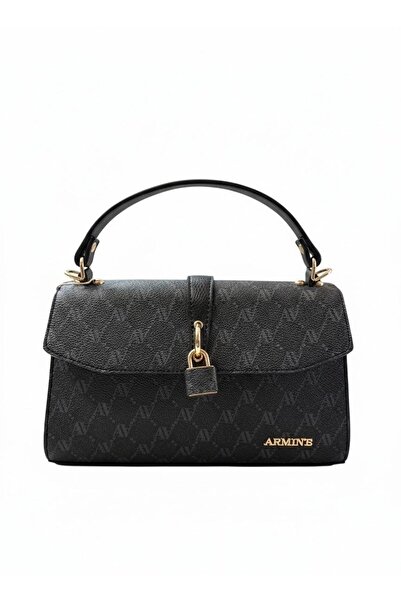 Armine 425 Black Dotted Women's Shoulder Bag