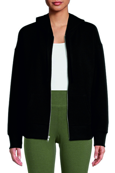 HOFFNUNG Unisex Cotton Oversize "Blank No Logo" Printed Hooded Collar Comfort...