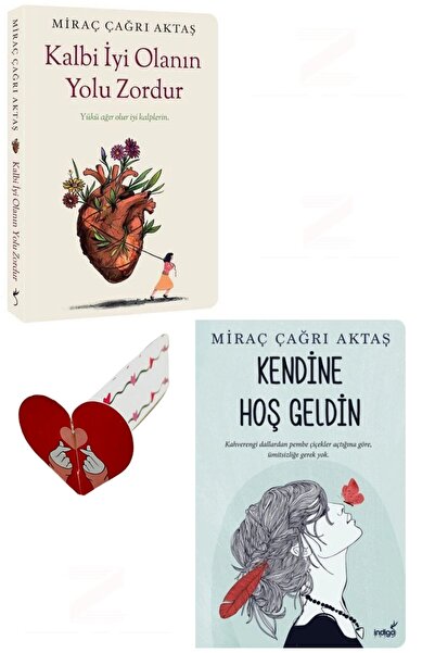 İndigo Kitap Kalbi İyi Olanın Yolu Zordur-Kendine Hoş Geldin-2'li Set-Özel Ta...