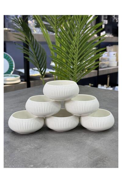 Doğudeko Bianco Line 8.5 cm 6-Piece Bowl