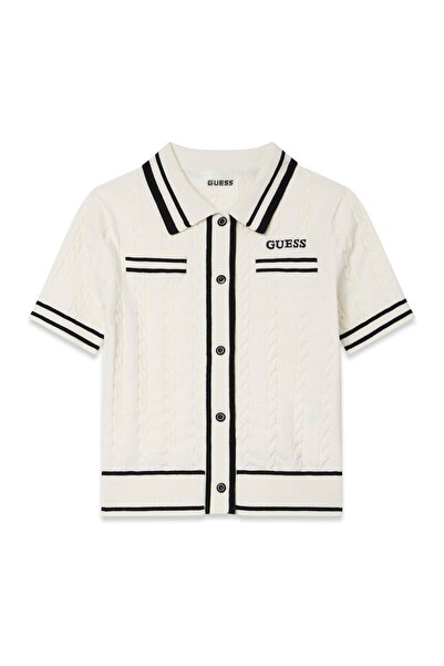 Guess BG Store Kız Çocuk Beyaz Bluz