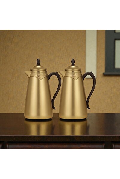 saif Rahaf Gold Complete Thermos Set