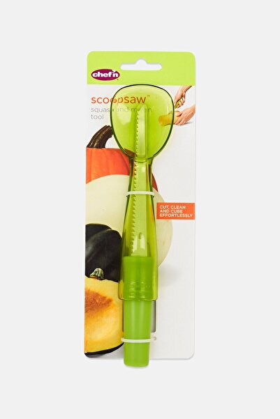 Chefn ScoopSaw Squash And Melon Tool, Green