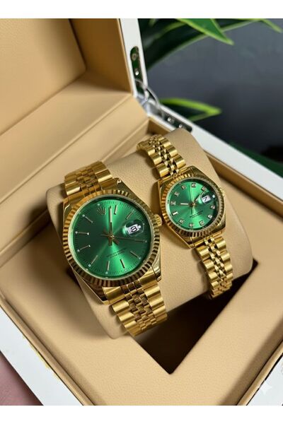 ÇENÇEN Yeni Sezon Özel Tasarım Takvimli Sevgili Çift Kol Saatleri